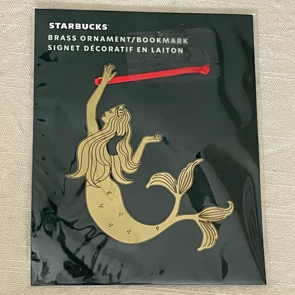 Starbucks Brass Ornament ~Bookmark - Picture 1 of 2